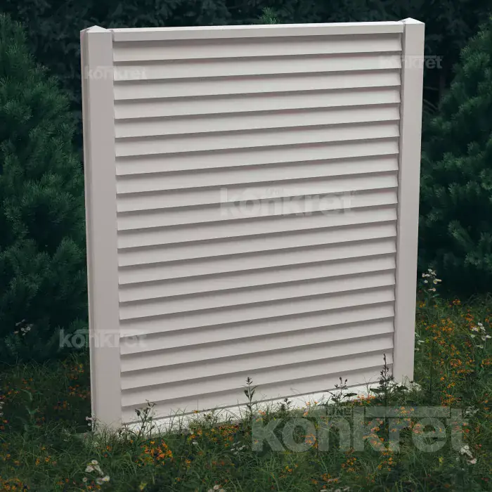 Бетонска ограда Rain Guard (KM209), висина 210 см, бела (премиум)